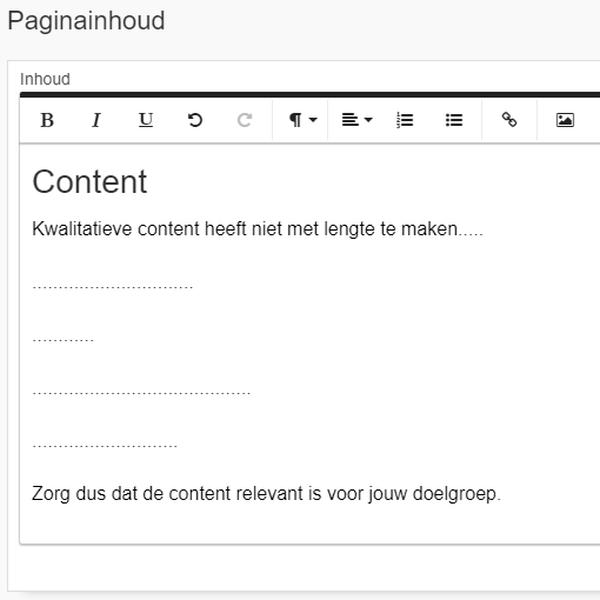 Zoekwoord in content voor SEO